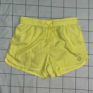 Bershka Neon Yellow Swim Short. Size Medium.